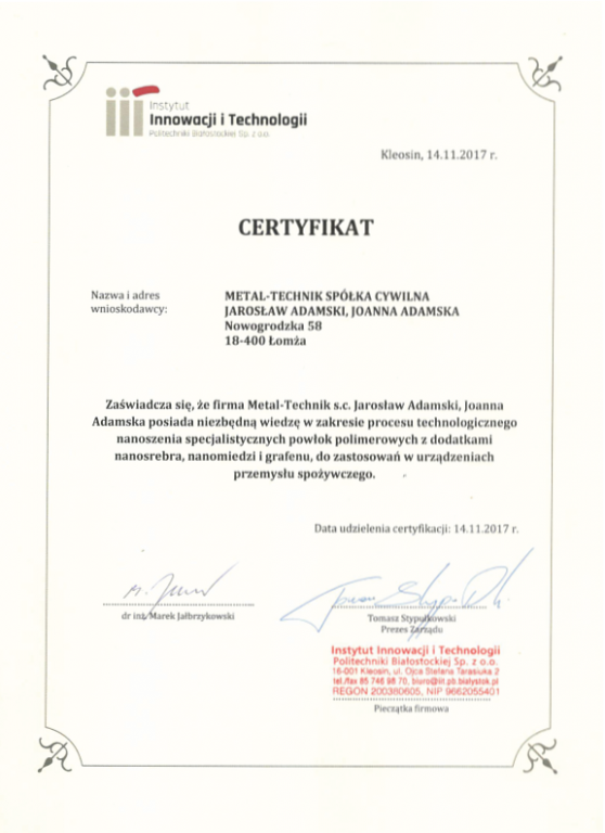 Certyfikat-instytut-innowacji-i-technologi