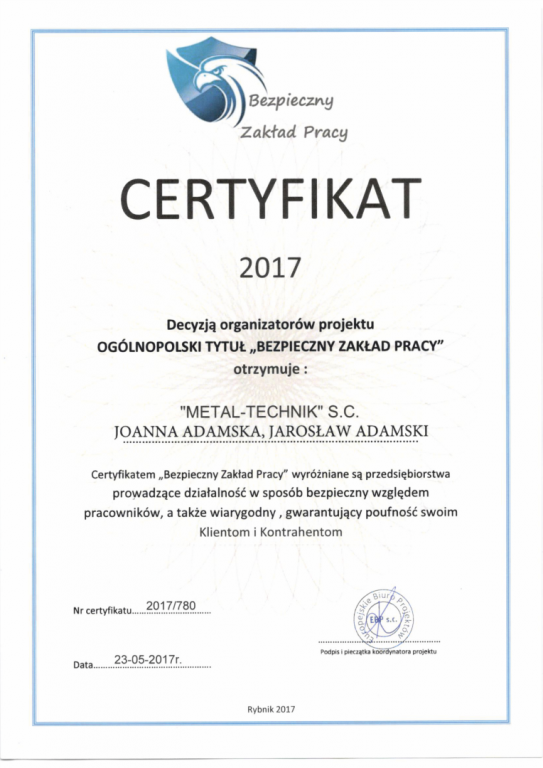 certyfikat-bezpieczny-zaklad-pracy